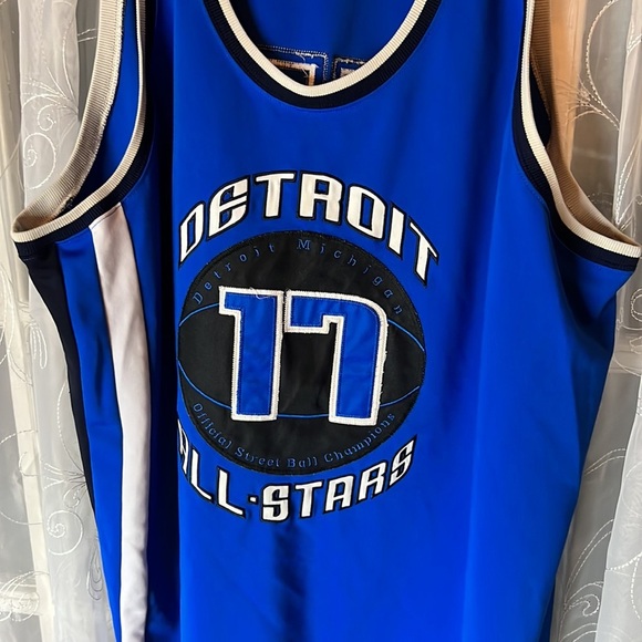 Vintage Street Ball All-STARS Detroit Michigan #17 Jersey Men Size 56 - Picture 1 of 9